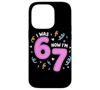 Custodia per iPhone 14 Pro I Was 6 Now I'm 7 Funny 7th Birthday Girl Party