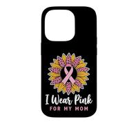 Custodia per iPhone 14 Pro I Wear Pink For My Mom Breast Cancer Awareness