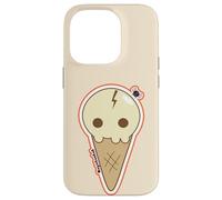 Custodia per iPhone 14 Pro Ice Cream Skull Spoopy Kawaii Halloween Design, Cute Spooky