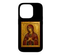 Custodia per iPhone 14 Pro Icona della Madonna Addolorata - Le Sette Spade di Maria