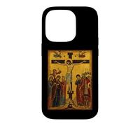 Custodia per iPhone 14 Pro Icona ortodossa della crocifissione di Cristo