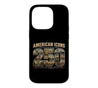 Custodia per iPhone 14 Pro Icone americane 1776-2026 Molti luoghi Una Nazione