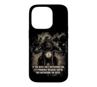 Custodia per iPhone 14 Pro If The Devil Isn't Bothering You... Men Christian Motorcycle