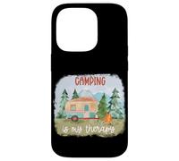Custodia per iPhone 14 Pro Il campeggio è la mia terapia Camper nella foresta o nei boschi