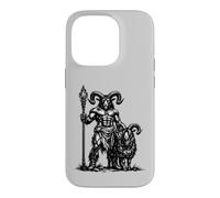 Custodia per iPhone 14 Pro Il guardiano demoniaco Azazel e il suo compagno di capra