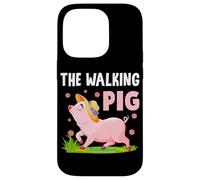 Custodia per iPhone 14 Pro Il maiale che cammin