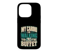 Custodia per iPhone 14 Pro Il mio cardio sta camminando verso la crociera a buffet