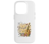 Custodia per iPhone 14 Pro Il Signore è la mia Forza e la mia Canzone Salmo 118:14 Fede