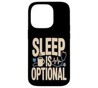 Custodia per iPhone 14 Pro Il sonno è facoltativo infermiera medico notte turno caffè