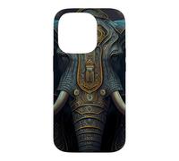 Custodia per iPhone 14 Pro Il sublime maestoso re elefante fantasy