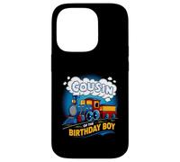 Custodia per iPhone 14 Pro I'm Cousin Of The Birthday Boy Party Train Supply Locomotiva