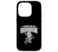 Custodia per iPhone 14 Pro I'm Here For The Roughhousing Funny Capybara Knight Rides