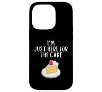 Custodia per iPhone 14 Pro I'm Just Here For The Cake Funny Wedding Party Costume Cakes