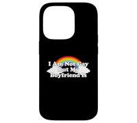 Custodia per iPhone 14 Pro I'm Not Gay But My Boyfriend Is