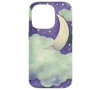 Custodia per iPhone 14 Pro In My Fantasy Era Witchy Green Sage Purple Moon Phases Stars