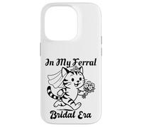 Custodia per iPhone 14 Pro In My Feral Bride Era Cat Funny Wedding