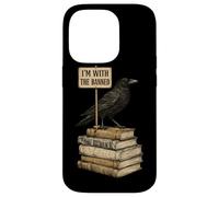 Custodia per iPhone 14 Pro In With The Banned Books Crow Book Lover Bibliophile Reading