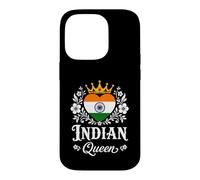 Custodia per iPhone 14 Pro Indian Queen India Flag Proud Indian Woman