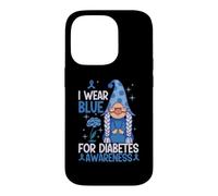 Custodia per iPhone 14 Pro Indosso Blu Per Il Mese Di Consapevolezza Del Diabete Sopravvissuto Diabetico