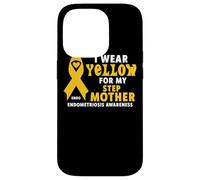 Custodia per iPhone 14 Pro Indosso Giallo Per Il Mio Passo mamma Camicia Endometriosi Consapevolezza