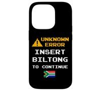 Custodia per iPhone 14 Pro Insert Biltong Retro Funny Error South Africa Braai Dad Joke