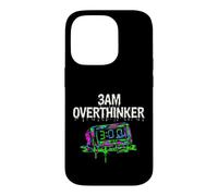 Custodia per iPhone 14 Pro Insomnia 3AM Overthinker Melting Clock Aesthetic