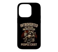 Custodia per iPhone 14 Pro Introverso ma disposto a discutere perché le persone esistono divertenti