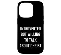 Custodia per iPhone 14 Pro Introverso ma disposto a parlare di Cristo Cure Christian