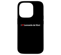 Custodia per iPhone 14 Pro Io amo Leonardo da Vinci