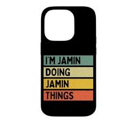 Custodia per iPhone 14 Pro Io sono Jamin Doing Jamin Things Divertente Citazione Personalizzata