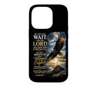 Custodia per iPhone 14 Pro Isaiah 40:31 Wait on the LORD, Renew Strength Eagle