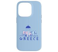 Custodia per iPhone 14 Pro Isola di Santorini Grecia Chiese greco-ortodosse Minimalista