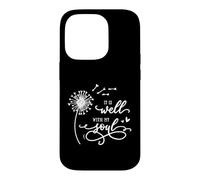 Custodia per iPhone 14 Pro It Is Well With My Soul Christian Pretty Dente di leone & Cuore