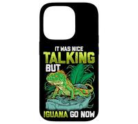 Custodia per iPhone 14 Pro It Was Nice Talking but Iguana Go Now Iguana Funny Pun