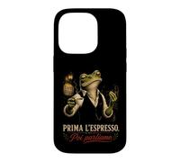 Custodia per iPhone 14 Pro Italia Prima L'Espresso Poi Parliamo Rana Italiana Caffè