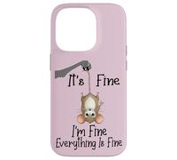 Custodia per iPhone 14 Pro It's fine I'm fine everything is fine funny Cute Mouse Rat