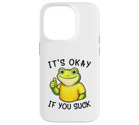 Custodia per iPhone 14 Pro It's Okay If You Suck Funny Silly Frog Meme Sarcastic Humor