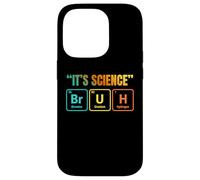 Custodia per iPhone 14 Pro It's Science Bruh Periodic Table of Elements Funny Meme