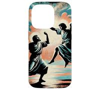 Custodia per iPhone 14 Pro Jacob Wrestling The Angel Empowering Inspiring Bibbia Scena