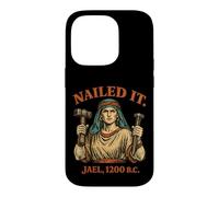 Custodia per iPhone 14 Pro Jael Nailed It Funny Bible Story Vintage