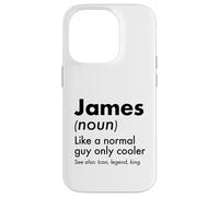Custodia per iPhone 14 Pro James Like A Normal Guy Only Cooler Legend King Nome