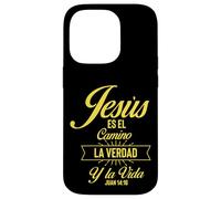 Custodia per iPhone 14 Pro Jesus Es el Camino La Verdad Y La Vida Juan 14:16 Donne Uomini