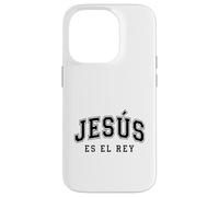 Custodia per iPhone 14 Pro Jesus Es El Re'y Cristiana Fe Religiosa Regalo