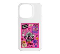 Custodia per iPhone 14 Pro Jimothy rispetta la gente del posto Punk Pop Collage Raccoon Seattle
