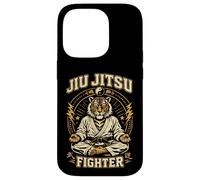 Custodia per iPhone 14 Pro Jiu Jitsu Fighter Tiger arti marziali brasiliane BJJ