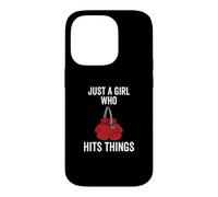 Custodia per iPhone 14 Pro Just a Girl Who Hits Things - Guantoni da boxe da donna
