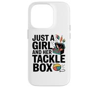 Custodia per iPhone 14 Pro Just a Girl With Her Tackle Box Divertente Da Pesca Da Donna
