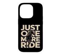 Custodia per iPhone 14 Pro Just One More Ride Horse Amante Equitazione