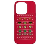 Custodia per iPhone 14 Pro Justice League Justice Shields Christmas Sweater