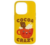 Custodia per iPhone 14 Pro Kawaii Hot Cocoa Crazy Chocolate Drink Amante